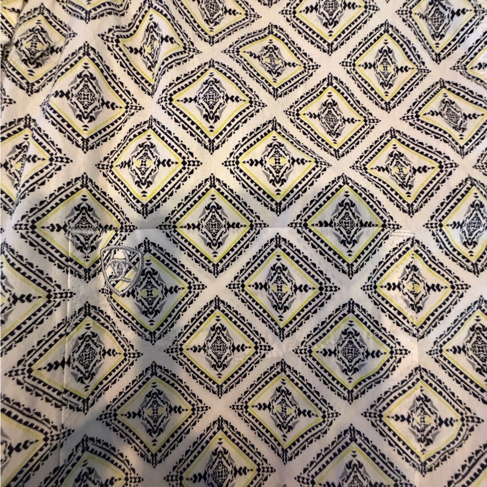 Ariat Men's Diamond Pattern Button Down Shirt - B… - image 4